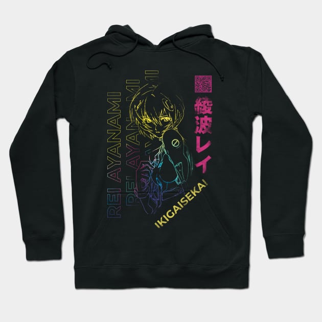 Rei Ayanami | IKIGAISEKAI V3 Hoodie by IKIGAISEKAI